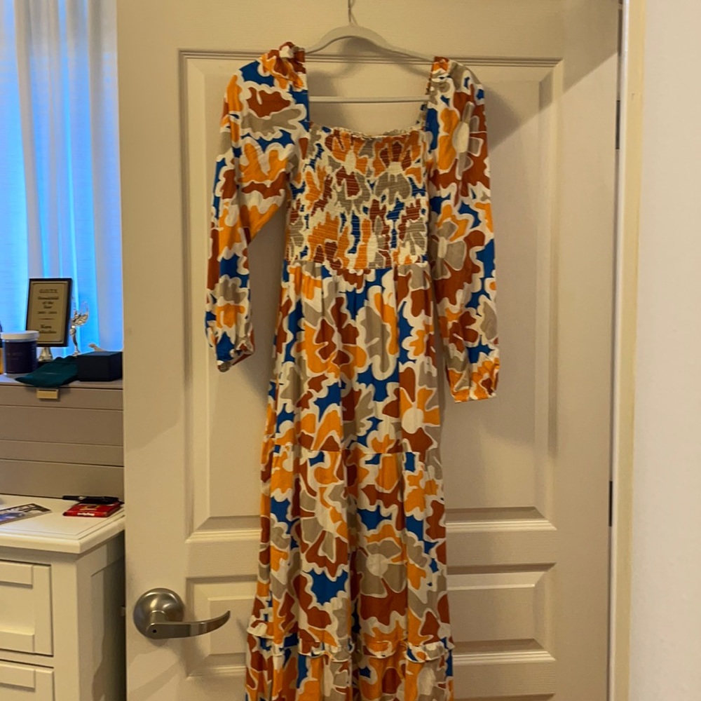 Anthropologie Dolan floral maxi dress